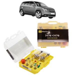 Kit trusa Set becuri H4 compatibila cu CHEVROLET ORLANDO (J309) din 2011-2015, bec far, semnalizare , pozitie, iluminare numar, frana, plafoniera, stop frana