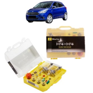 Kit trusa Set becuri H4 compatibila cu FORD KA+ III (UK, FK) din 2016-2018, bec far, semnalizare , pozitie, iluminare numar, frana, plafoniera, stop frana