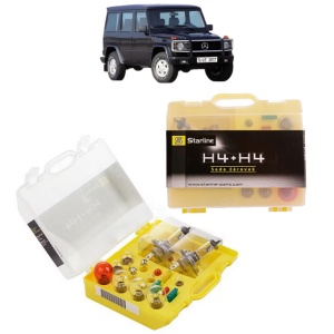 Kit trusa Set becuri H4 compatibila cu MERCEDES-BENZ G-CLASS (W463) din 1989-2018, bec far, semnalizare , pozitie, iluminare numar, frana, plafoniera, stop frana