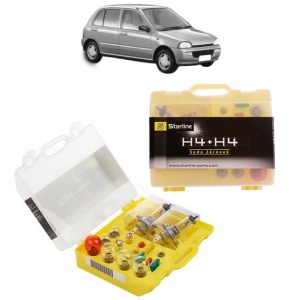 Kit trusa Set becuri H4 compatibila cu SUBARU VIVIO din 1992-1995, bec far, semnalizare , pozitie, iluminare numar, frana, plafoniera, stop frana