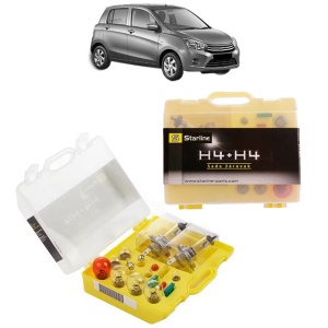 Kit trusa Set becuri H4 compatibila cu SUZUKI CELERIO (LF) din 2014, bec far, semnalizare , pozitie, iluminare numar, frana, plafoniera, stop frana - Img 1