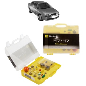 Kit trusa Set becuri H7 compatibila cu CHERY COWIN din 2006-2010, bec far, semnalizare , pozitie, iluminare numar, frana, plafoniera, stop frana
