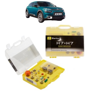Kit trusa Set becuri H7 compatibila cu CITROEN C4 CACTUS Van (0B_, 0P_) din 2019, bec far, semnalizare , pozitie, iluminare numar, frana, plafoniera, stop frana
