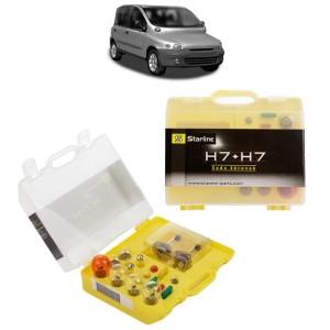 Kit trusa Set becuri H7 compatibila cu FIAT MULTIPLA (186_) din 1999-2010, bec far, semnalizare , pozitie, iluminare numar, frana, plafoniera, stop frana