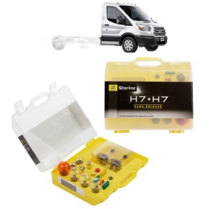 Kit trusa Set becuri H7 compatibila cu FORD TRANSIT V363 Platform/Chassis (FED, FFD) din 2013-2025, bec far, semnalizare , pozitie, iluminare numar, frana, plafoniera, stop frana