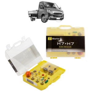 Kit trusa Set becuri H7 compatibila cu IVECO DAILY V Platform/Chassis din 2011-2014, bec far, semnalizare , pozitie, iluminare numar, frana, plafoniera, stop frana