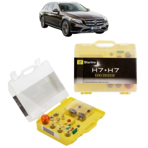 Kit trusa Set becuri H7 compatibila cu MERCEDES-BENZ E-CLASS All-Terrain (S213) din 2017-2023, bec far, semnalizare , pozitie, iluminare numar, frana, plafoniera, stop frana