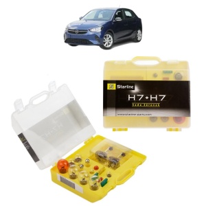 Kit trusa Set becuri H7 compatibila cu OPEL CORSA F Hatchback Van din 2019, bec far, semnalizare , pozitie, iluminare numar, frana, plafoniera, stop frana