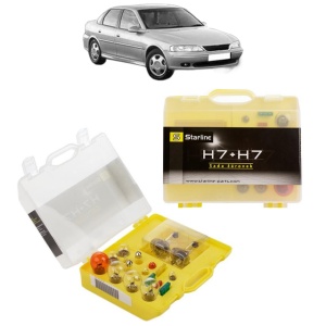 Kit trusa Set becuri H7 compatibila cu OPEL VECTRA B (J96) din 1995-2002, bec far, semnalizare , pozitie, iluminare numar, frana, plafoniera, stop frana
