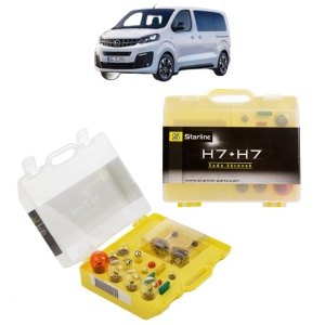 Kit trusa Set becuri H7 compatibila cu OPEL VIVARO C Bus (K0) din 2019-2025, bec far, semnalizare , pozitie, iluminare numar, frana, plafoniera, stop frana