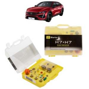 Kit trusa Set becuri H7 compatibila cu PEUGEOT 408 din 2010, bec far, semnalizare , pozitie, iluminare numar, frana, plafoniera, stop frana