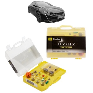 Kit trusa Set becuri H7 compatibila cu PEUGEOT 508 II (FB_, FH_, F3_) din 2018-2023, bec far, semnalizare , pozitie, iluminare numar, frana, plafoniera, stop frana