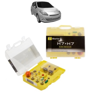 Kit trusa Set becuri H7 compatibila cu RENAULT SCENIC III VAN (JZ0/1_) din 2009-2016, bec far, semnalizare , pozitie, iluminare numar, frana, plafoniera, stop frana
