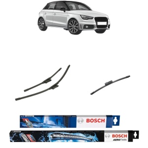 Set 3 stergatoare AUDI A1 Sportback (8XA, 8XF) din 2011-2018, Bosch Aerotwin, din cauciuc siliconat rezistent