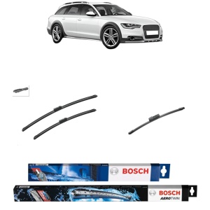 Set 3 stergatoare AUDI A4 Allroad B8 (8KH) din 2009-2016, Bosch Aerotwin, din cauciuc siliconat rezistent