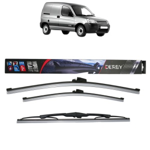 Set 3 stergatoare CITROEN BERLINGO / BERLINGO FIRST Box Body/MPV (M_) din 1996-2011, Derby, din cauciuc siliconat rezistent - Img 1