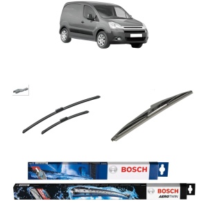 Set 3 stergatoare CITROEN BERLINGO Box Body/MPV (B9) din 2008-2021, Bosch Aerotwin, din cauciuc siliconat rezistent