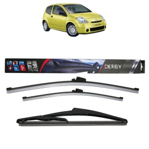 Set 3 stergatoare CITROEN C2 ENTERPRISE (JG_) din 2003-2009, Derby, din cauciuc siliconat rezistent
