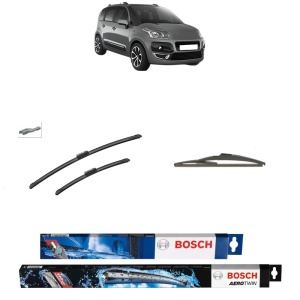Set 3 stergatoare CITROEN C3 PICASSO (SH_) din 2008-2017, Bosch Aerotwin, din cauciuc siliconat rezistent