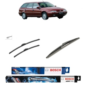 Set 3 stergatoare CITROEN XANTIA Estate Van (X2_) din 1997-2003, Bosch Aerotwin Retrofit, din cauciuc siliconat rezistent