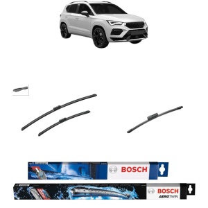 Set 3 stergatoare CUPRA ATECA (KH7, KHP, KBP) din 2018-2023, Bosch Aerotwin, din cauciuc siliconat rezistent