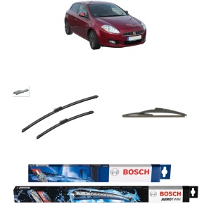 Set 3 stergatoare FIAT BRAVO II (198_) din 2006-2014, Bosch Aerotwin, din cauciuc siliconat rezistent