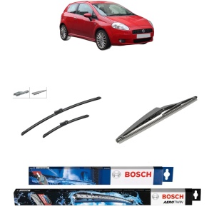 Set 3 stergatoare FIAT GRANDE PUNTO (199_) din 2005-2015, Bosch Aerotwin Multi, din cauciuc siliconat rezistent