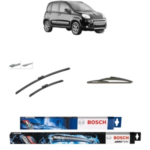 Set 3 stergatoare FIAT PANDA VAN (312_, 519_) din 2012-2020, Bosch Aerotwin, din cauciuc siliconat rezistent