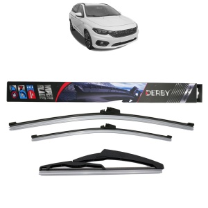 Set 3 stergatoare FIAT TIPO Estate (356_, 357_) din 2016-2022, Derby, din cauciuc siliconat rezistent