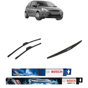 Set 3 stergatoare FORD FIESTA V Van din 2002-2010, Bosch Aerotwin Retrofit, din cauciuc siliconat rezistent
