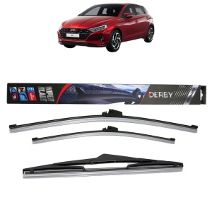 Set 3 stergatoare HYUNDAI i20 III (BC3, BI3) din 2020-2024, Derby, din cauciuc siliconat rezistent