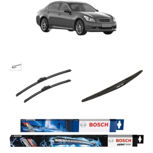 Set 3 stergatoare INFINITI G Saloon din 2002-2013, Bosch Aerotwin Retrofit, din cauciuc siliconat rezistent