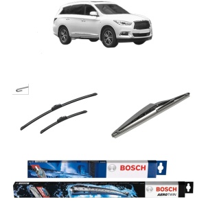 Set 3 stergatoare INFINITI QX60 din 2012-2013, Bosch Aerotwin Retrofit, din cauciuc siliconat rezistent