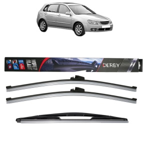 Set 3 stergatoare KIA CERATO I Hatchback (LD) din 2004-2008, Derby, din cauciuc siliconat rezistent