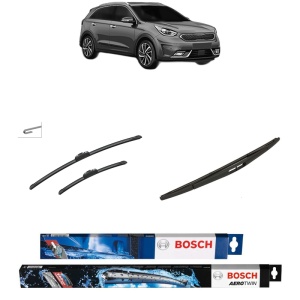 Set 3 stergatoare KIA NIRO VAN (DE) din 2016, Bosch Aerotwin Retrofit, din cauciuc siliconat rezistent