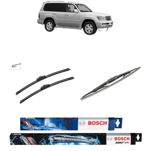 Set 3 stergatoare LEXUS LX (UZJ100) din 1998-2008, Bosch Aerotwin Retrofit, din cauciuc siliconat rezistent