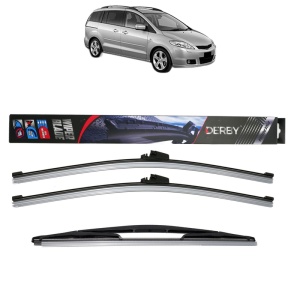 Set 3 stergatoare MAZDA 5 (CR) din 2005-2010, Derby, din cauciuc siliconat rezistent