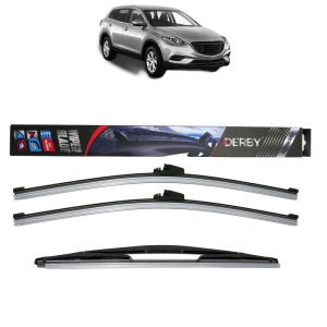 Set 3 stergatoare MAZDA CX-9 (TB) din 2006-2007, Derby, din cauciuc siliconat rezistent