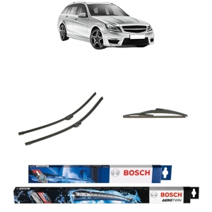 Set 3 stergatoare MERCEDES-BENZ C-CLASS T-Model (S204) din 2007-2014, Bosch Aerotwin, din cauciuc siliconat rezistent