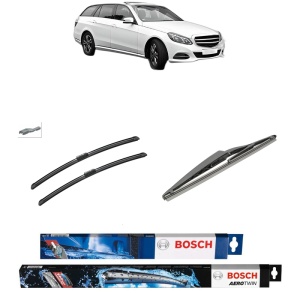 Set 3 stergatoare MERCEDES-BENZ E-CLASS T-Model (S212) din 2009-2016, Bosch Aerotwin, din cauciuc siliconat rezistent