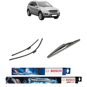 Set 3 stergatoare MERCEDES-BENZ M-CLASS (W164) din 2005-2011, Bosch Aerotwin, din cauciuc siliconat rezistent