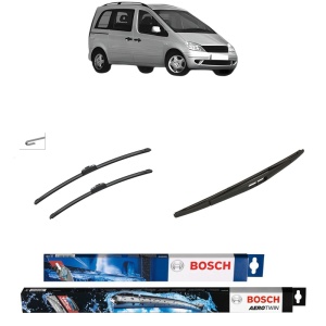 Set 3 stergatoare MERCEDES-BENZ VANEO (414) din 2002-2005, Bosch Aerotwin Retrofit, din cauciuc siliconat rezistent