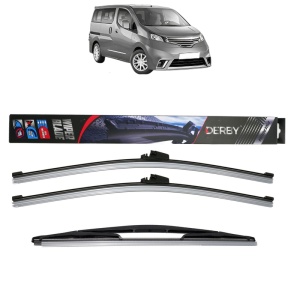 Set 3 stergatoare NISSAN NV200 / EVALIA Bus din 2010-2014, Derby, din cauciuc siliconat rezistent - Img 1