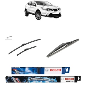 Set 3 stergatoare NISSAN QASHQAI II VAN (J11_) din 2018, Bosch Aerotwin Retrofit, din cauciuc siliconat rezistent
