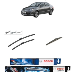 Set 3 stergatoare OPEL ASTRA H CLASSIC Saloon (A04) din 2009-2014, Bosch Aerotwin Multi, din cauciuc siliconat rezistent