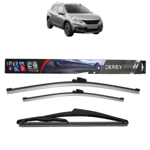 Set 3 stergatoare PEUGEOT 2008 I Van (CU_) din 2018-2019, Derby, din cauciuc siliconat rezistent - Img 1