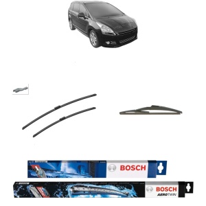 Set 3 stergatoare PEUGEOT 5008 I Van (0U_) din 2009-2017, Bosch Aerotwin, din cauciuc siliconat rezistent