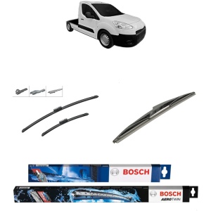 Set 3 stergatoare PEUGEOT PARTNER Platform/Chassis din 2009-2015, Bosch Aerotwin Multi, din cauciuc siliconat rezistent