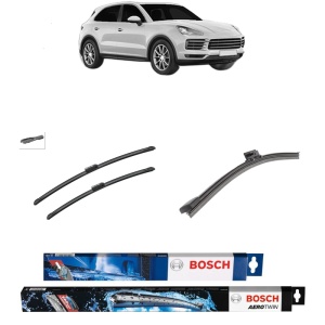 Set 3 stergatoare PORSCHE CAYENNE (9YA) din 2017-2021, Bosch Aerotwin, din cauciuc siliconat rezistent