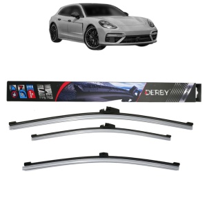Set 3 stergatoare PORSCHE PANAMERA Sport Turismo (971) din 2017-2023, Derby, din cauciuc siliconat rezistent